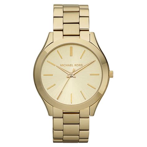 michael kors gold tone slim runway watch|Michael Kors women's runway watch.